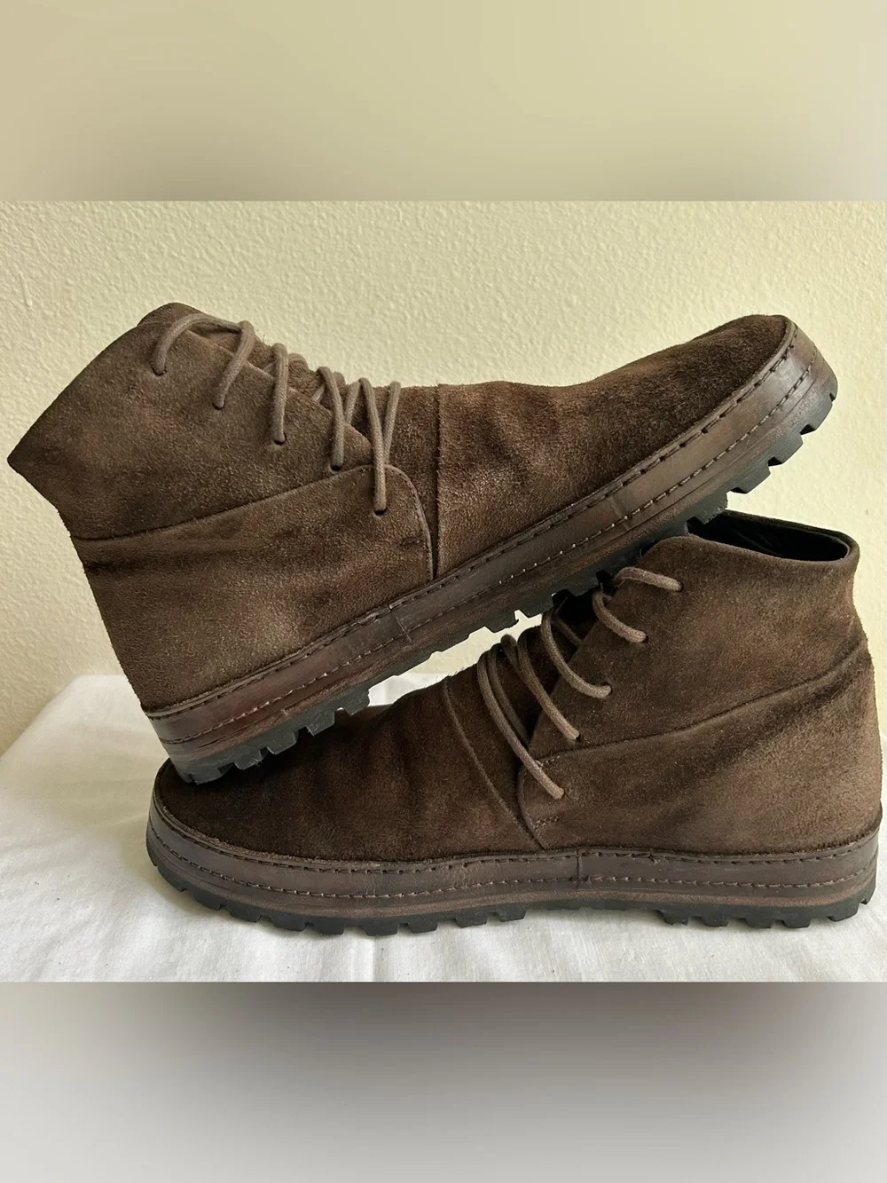 Marsèll Brown Suede Chukka Boots Avant Garde Italian EU 42